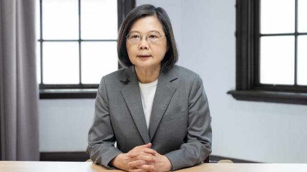 8月1日,中华民国总统蔡英文在推特对中国暴雨灾情表达关怀慰问。(图片来源:总统府)