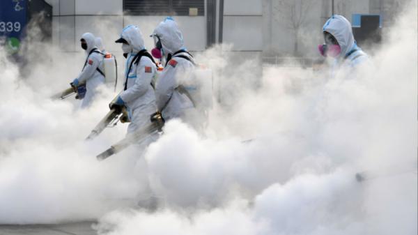 涿州市疾病预防控制中心表示,城区要进行大面积消杀。示意图。(图片来源:Getty Images)