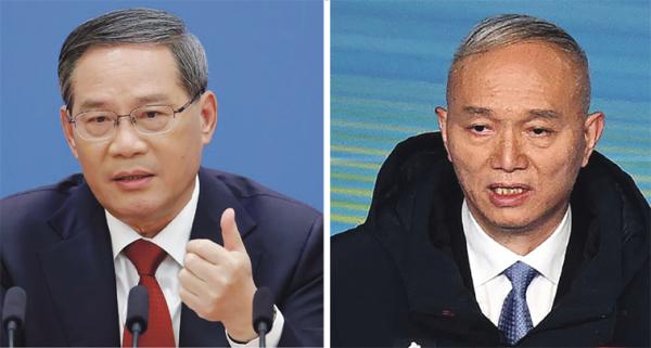 李强(左)和蔡奇(右)(Getty Images)