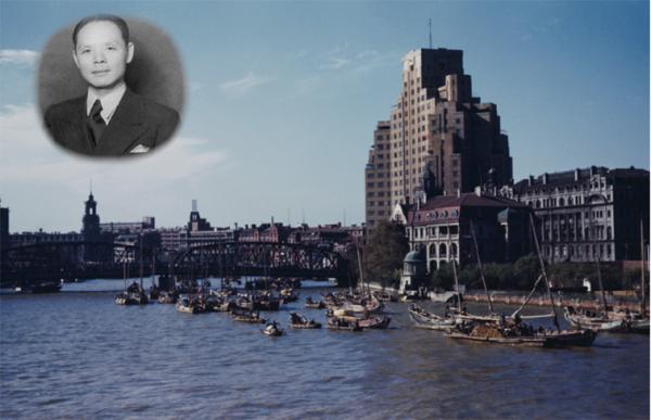 小图：何凤山；大图：当时的上海成了欧洲犹太人的避难天堂。（Getty Images）