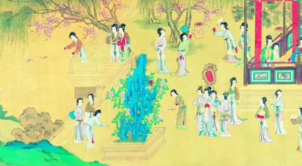 扇子不仅是手中之物,也是身份地位的象征。(台北故宫博物院)