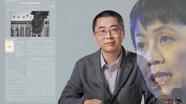 在李克强之死疑窦未解之时,主编王烁斗胆一回“春秋笔法”,不排除中国最危险女人胡舒立的旁敲侧击(图片来源:今涛拍暗合成)