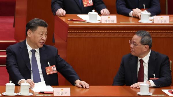 中共党魁习近平和中共总理李强