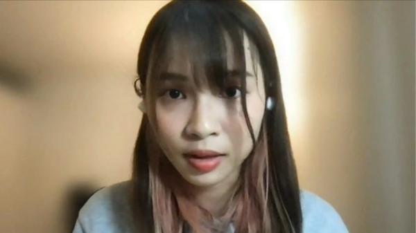 2023年12月5日,周庭接受AFPTV 采访。(图片来源:SU XINQI/AFPTV/AFP via Getty Images)