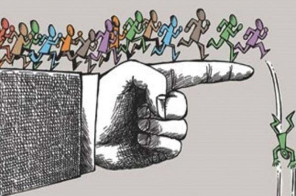 《杂文选刊》12月4日宣布停刊,疑因最近一期杂志封面漫画讽习 “ 指明方向 ” 触怒当局。(图片来源:网络)