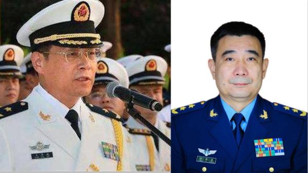 王厚斌(原海军副司令员)跨军种晋升罕见、火箭军政治委员徐西盛(南部战区副政委兼南部战区空军政委)取代李玉超、徐忠波(图片来源:网络截图)