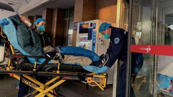 2022年12月28日天津第一中心医院一名重症COVID-19患者。(图片来源:Getty Images)