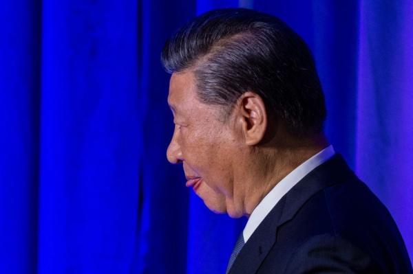 2023年11月15日,习近平在加州旧金山参加 APEC 峰会活动。