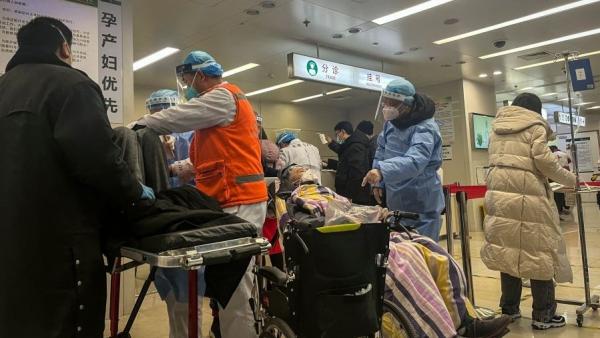 2023年1月3日北京一家医院COVID-19重症患者。(图片来源:Getty Images)