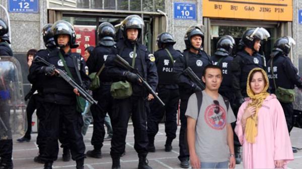 中共在新疆不断施暴造成恶性循环 (图片来源:网络图片合成)