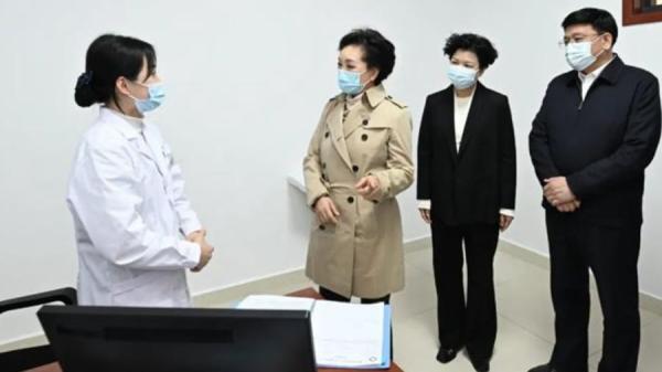 彭丽媛的考察报导规格是省部级的(图片来源:网络截图)