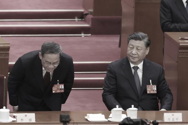李强与习近平(Lintao Zhang/Getty Images)