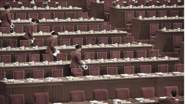 两会期间一幕(Getty Images)