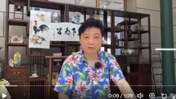 中共央视原节目主持人崔永元。(图片来源:视频截图)