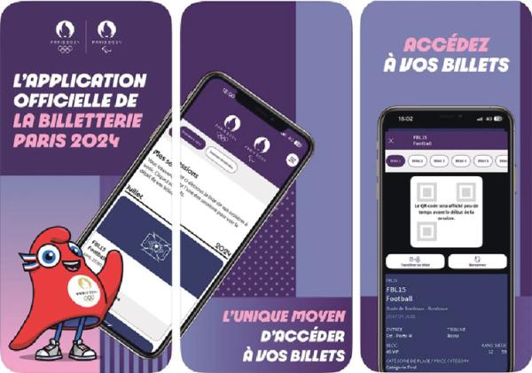 巴黎2024年奥运会门票应用程序视图(© Paris 2024)