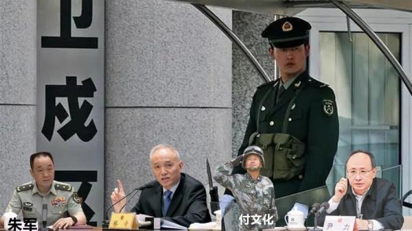 北京卫戍区御林军统领并非九门提督,而是中共高级监军,这几个人其实恐怕很难自己调动兵丁。(图片来源:今涛拍暗合成)