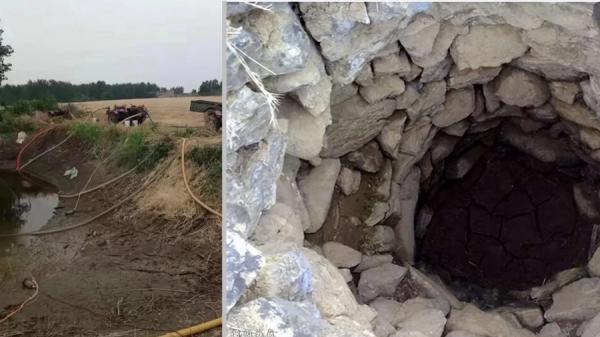 高温干旱肆虐,今年不寻常,水井都干涸了(图片来源:网络截图)