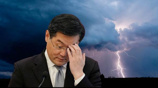 秦刚软着陆(合成图)