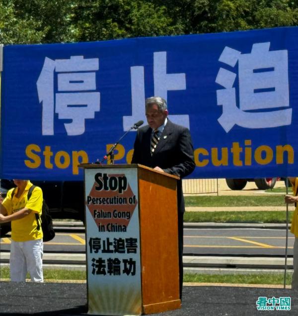 美国国际宗教自由委员会委员阿西夫‧马哈茂德(Asif Mahmood)(看中国摄影:柳笛)