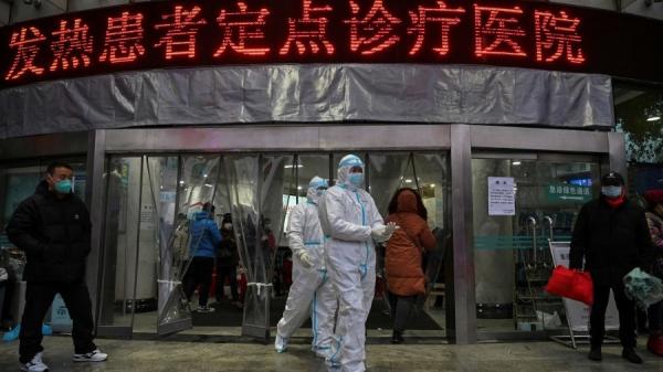 2023年1月22日,COVID-19大流行期间武汉市红十字会医院人满为患。(图片来源:Getty Images)