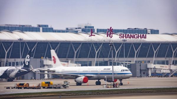 上海浦东国际机场。 (图片来源: 网络截图)