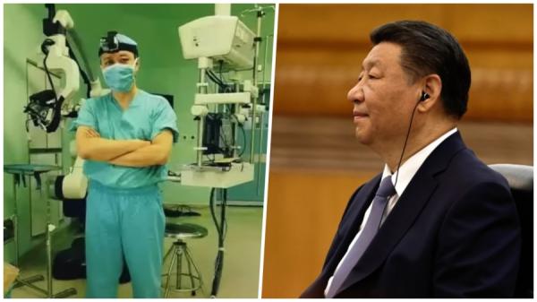 301医院名医尚爱加(左)于8月31日突然死亡,大量疑点指向习近平。(看中国合成图)