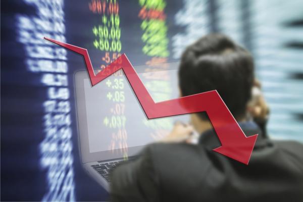 股市下跌示意图(123RF)