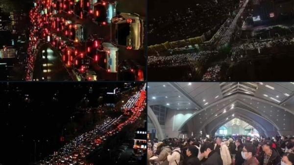 宁夏银川24小时内发生11次地震,传数百万人连夜逃离银川。(图片来源:网路截图)