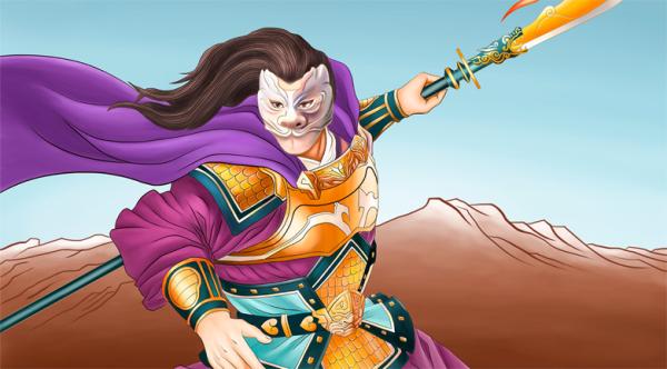 狄青每次上阵,都是披散头发,戴上一幅铜面具,出入敌人阵中,所向披靡。(WINNIE WANG/看中国)