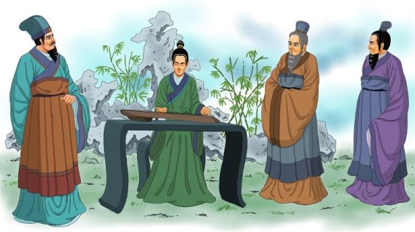 蜀汉共二帝,拦腰一断,刘备死于白帝城。(绘画:志清/看中国)