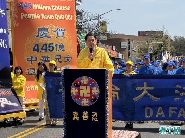 法轮大法信息中心发言人张而平。(看中国摄影图:柳笛)