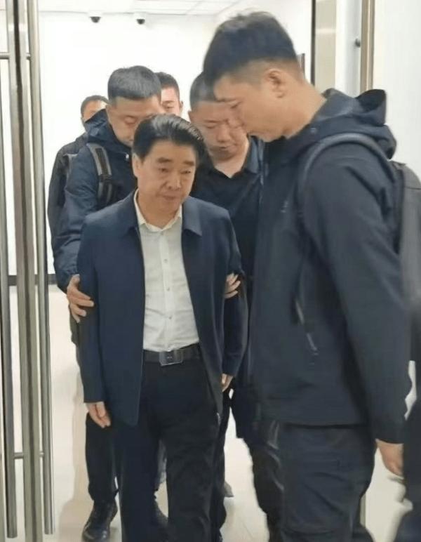 财政部司长吴奇修现场被抓照片曝光。(图片来源:网络截图)