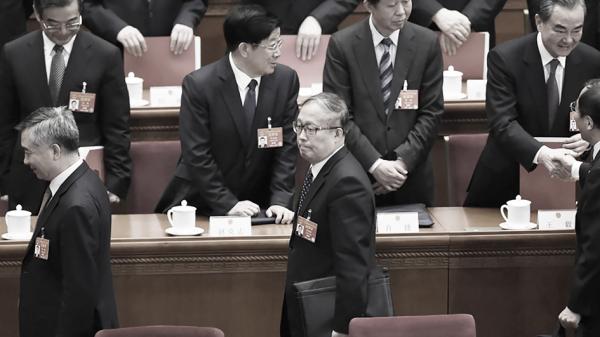 李鸿忠(前排中)(WANG ZHAO/AFP/Getty Images)