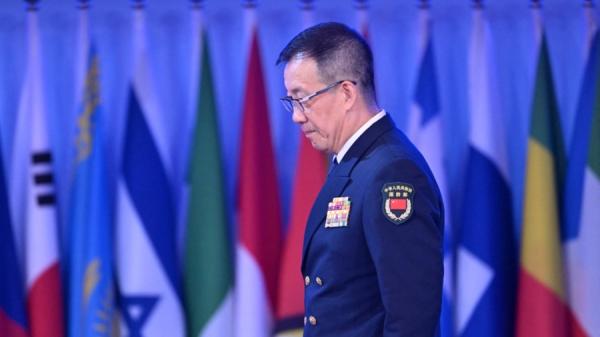 2024年9月13日,中共国防部长董军在北京国际会议中心举行的第十一届香山论坛开幕式。(图片来源:ADEK BERRY/AFP via Getty Images)