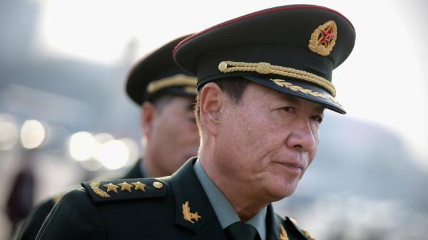 前中共人民解放军总后勤部政委、军事代表刘源上将。(图片来源:Feng Li/Getty Images)