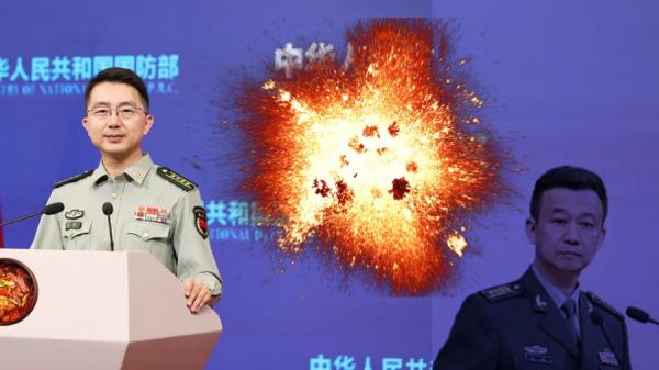 习近平国防部新闻发言人吴谦被去职，可作为习近平军权失去的风向标杆。（图片来源：网络截图）