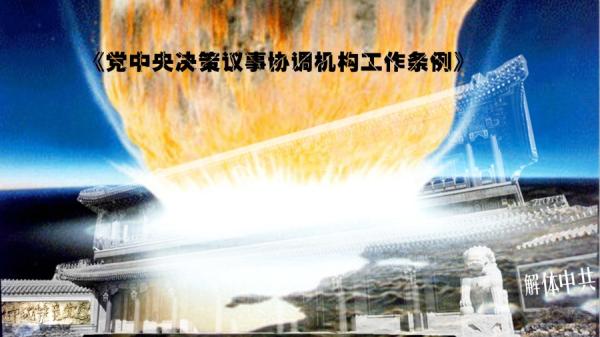 《党中央决策议事协调机构工作条例》是否流出条款?(图片来源:网络截图)