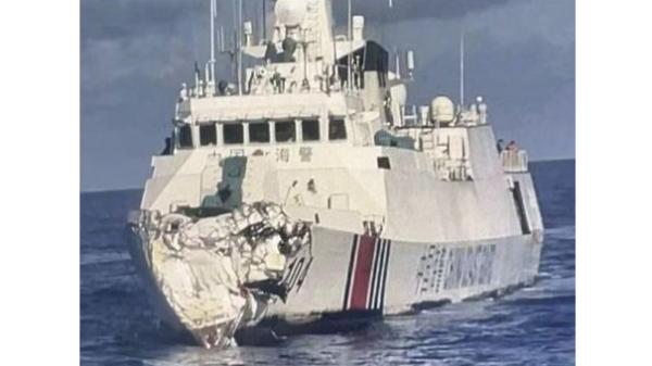 中国海警船。(图片来源: 共用领域 菲律宾官网)