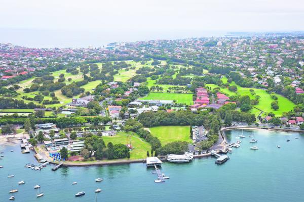 澳洲悉尼玫瑰湾郊区俯瞰图(David Gray/Getty Images)