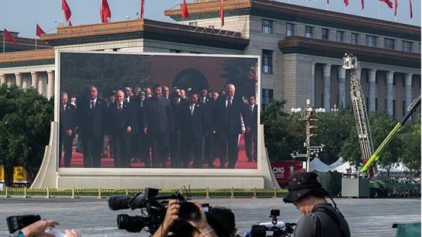 阅兵前的一个插曲曝光并佐证了中共国内的滔天罪恶。(图片来源:FREDERIC J. BROWN/AFP/Getty Images)