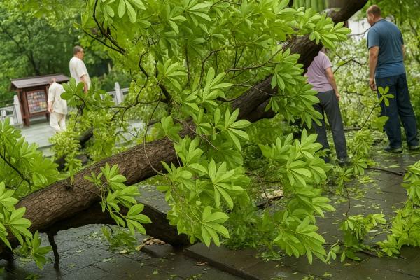 潭柘寺娑罗古树。(图片来源: chenjing/看中国)