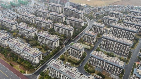 2022年11月16日,中國東部江蘇省淮安市的住宅大樓。 (STR/AFP via Getty Images)