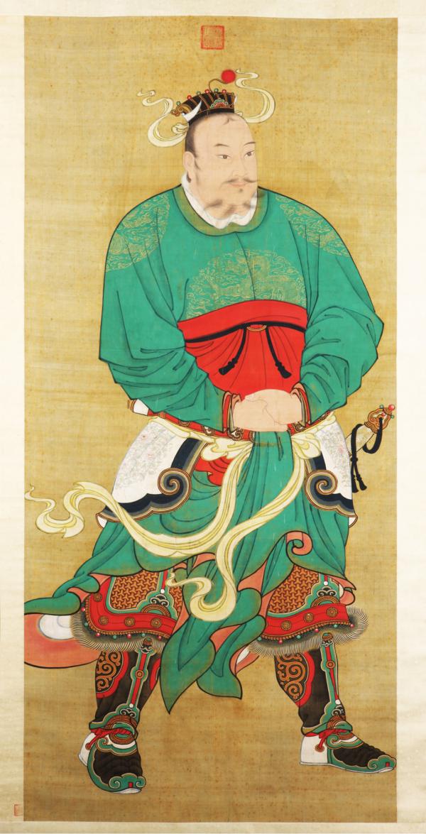 明人绘韩信像轴（公有领域）