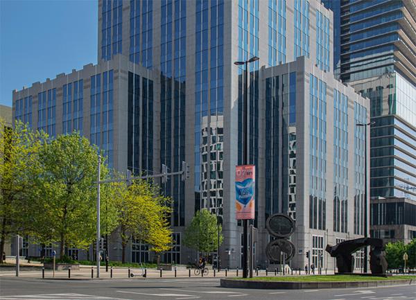 位于布鲁塞尔的欧洲清算银行总部（Marek Sliwecki/Wikipedia/CC BY-SA 4.0）