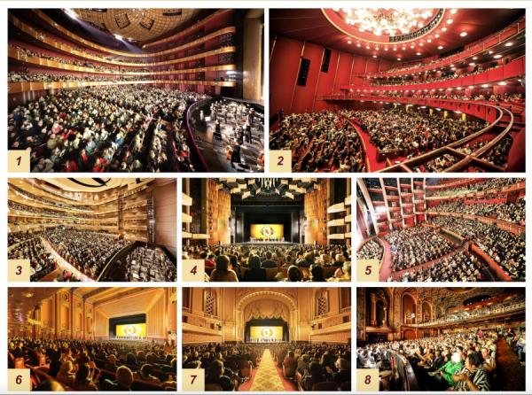2025年神韵在北美演出盛况（部分剧院合成图 Epoch Times）