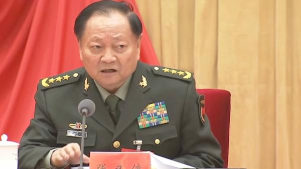 2026年1月25日 中共国防新闻传播中心发布的张又侠照片。  （视频截图）