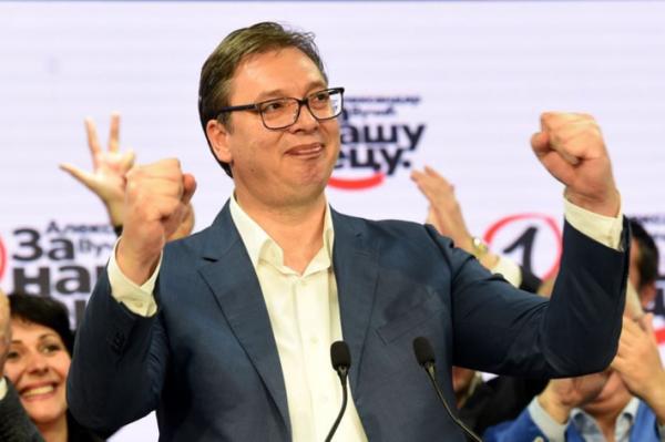 塞尔维亚总统武契奇(ALEKSANDAR DIMITRIJEVIC/AFP via Getty Images)