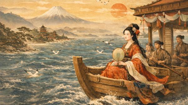 东渡日本的杨贵妃（图片来源：美编绘制）