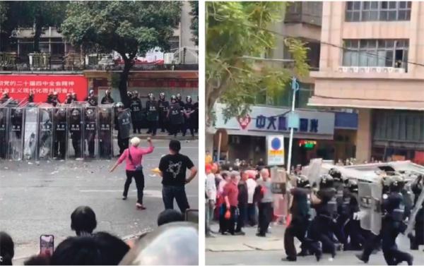 2026年3月17日至18日,广东省茂名信宜市爆发大规模警民冲突。(视频截图)
