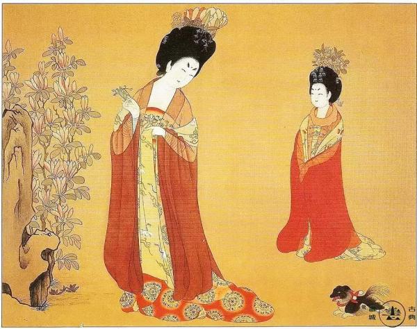 由于唐代宫廷画大多散佚，且后妃画像留存极少，懿安皇太后的真实画像如今已无从得见。（图为唐代宫廷女子示意图）